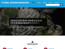 Tablet Screenshot of floraldesignmagazine.com
